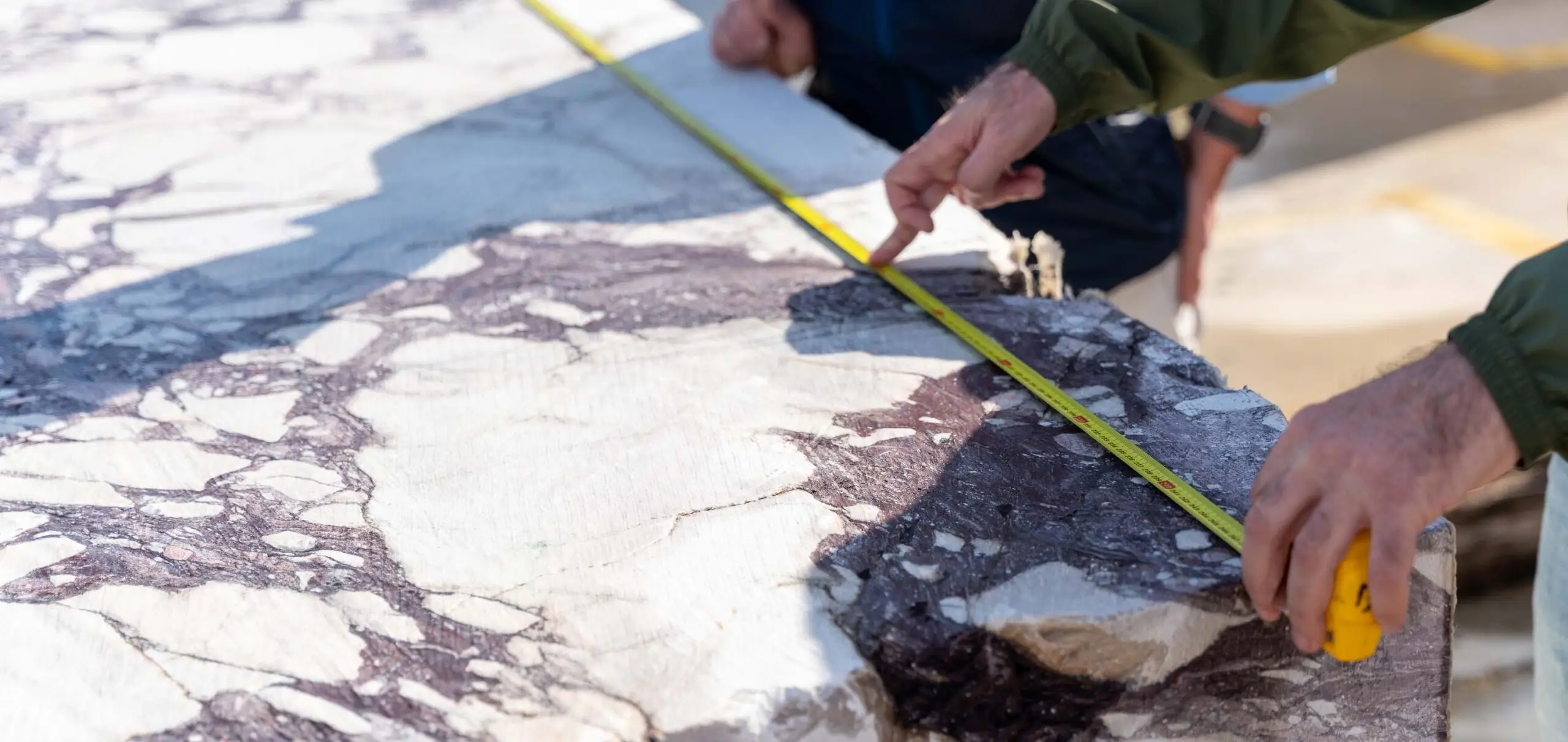 Calacatta Viola block from Carrara Italy