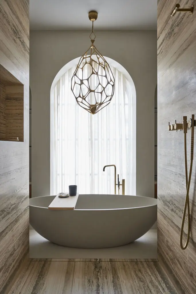 Casa Moderna, Walk Through Shower and bath - Designed by Olga Doykhen