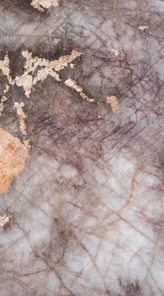 Atakama is a brecciated quartzite. This means it was formed when different rocks were broken apart by tectonic activity and then "glued" back together by mineral-rich water under immense heat and pressure.